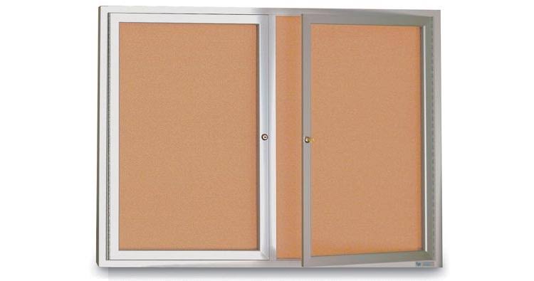 Indoor Enclosed Corkboard O2524