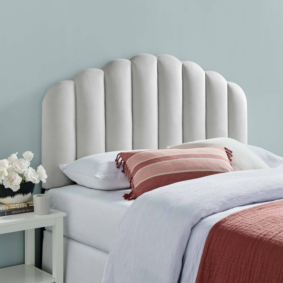 King California King Velvet Headboard U2241