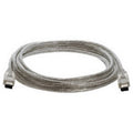 Clear 15ft Firewire DV Cable I484