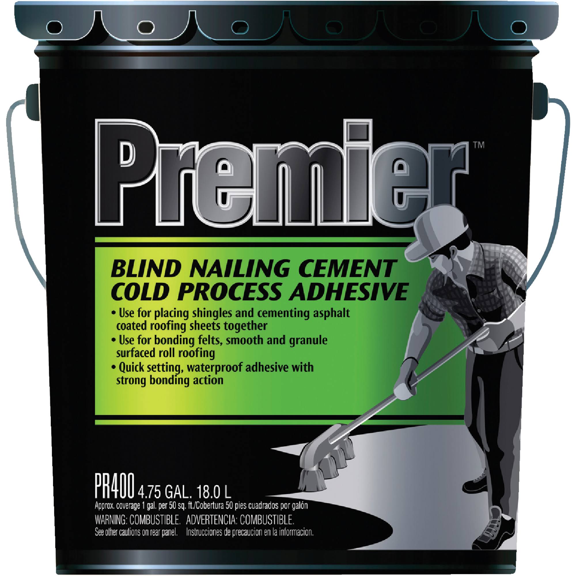 Adhesive Cement, 4.75 Gal W8917