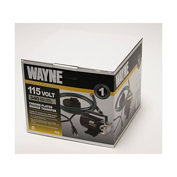 Black Portable Transfer Water Pump with Suction Hose and Attachment M15627