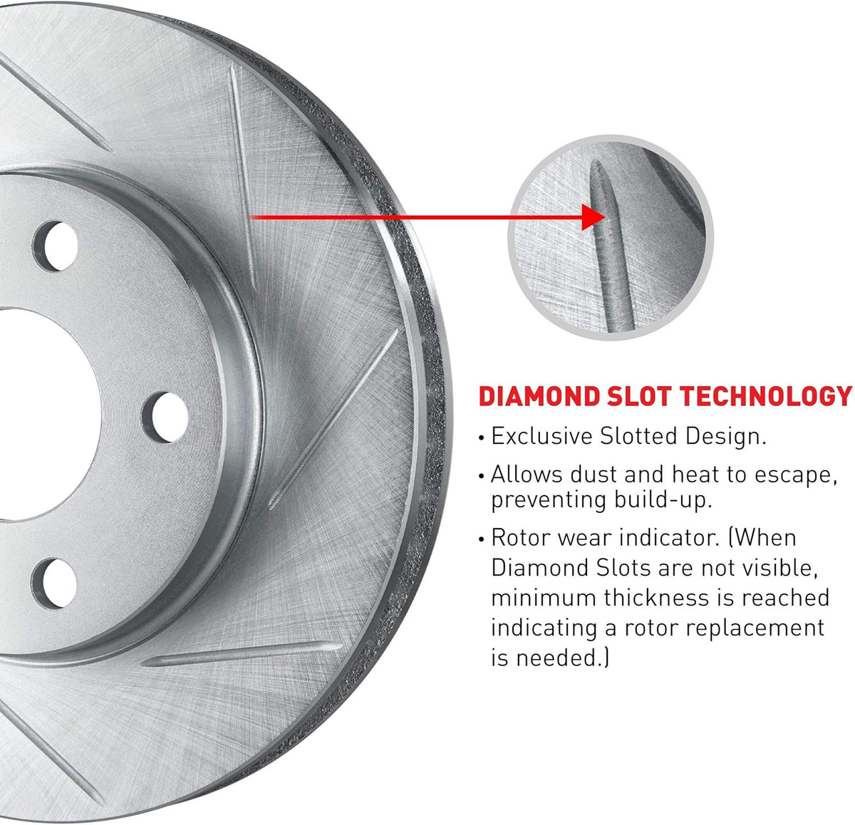 Slotted Brake Rotors Kit & Semi-Met Brake Pads G28004