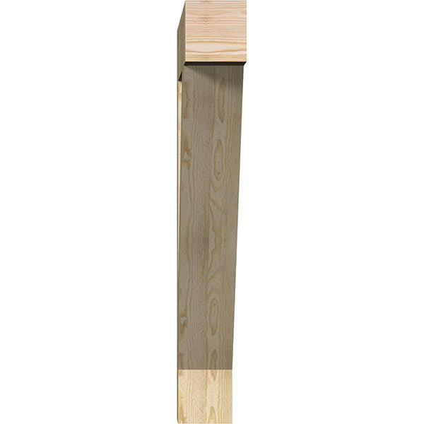 Traditional Block Rough Sawn Douglas Fir Bracket R33456
