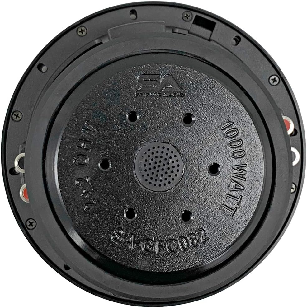 8 Inch 1000 Watt Dual 4 Ohm Car Audio Subwoofer Pack of 2 L788