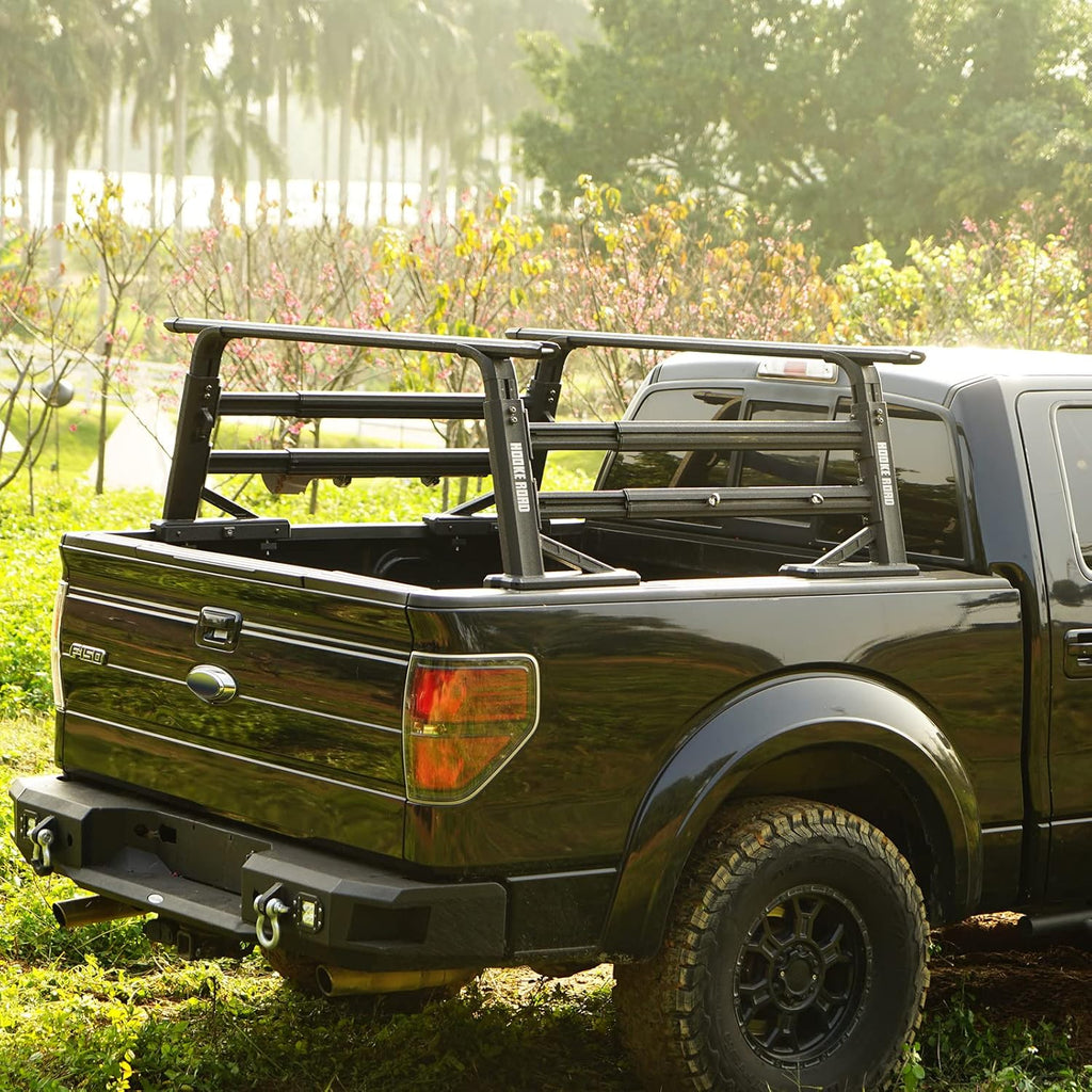 Overland Truck Bed Cargo Rack Extendable Aluminum Truck Ladder Rack Adjustable Height Heavy Duty B311835