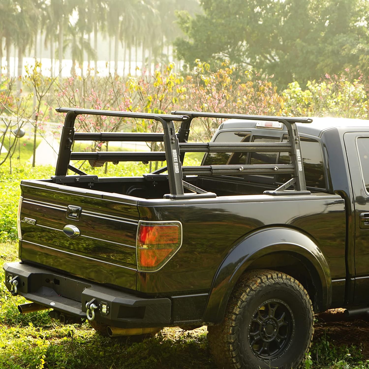 Overland Truck Bed Cargo Rack Extendable Aluminum Truck Ladder Rack Adjustable Height Heavy Duty B311835