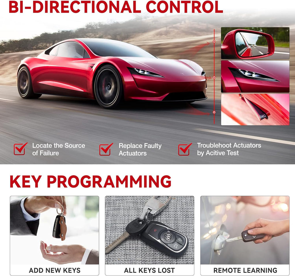 Bi-Directional Diagnostic Scan Tool, 34 Reset Services, Active Test, Key Program, ECU Coding P118408
