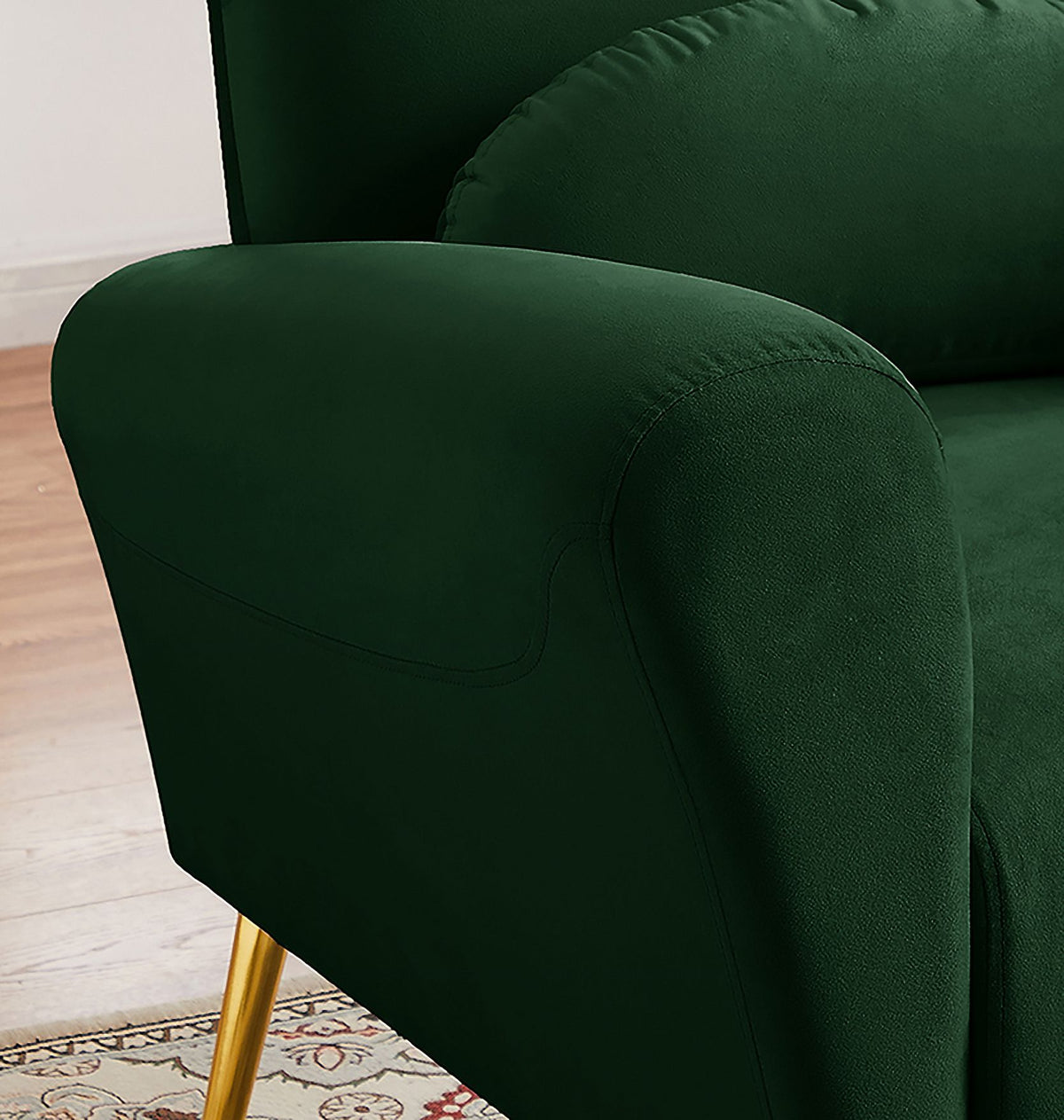 Blue Upholstered Armless Chair F66317