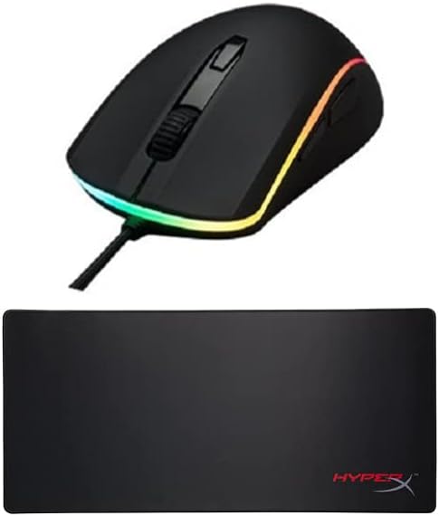 RGB Wired Optical Gaming Mouse with Gaming Mouse Pad (X-Large) Bundle F1663