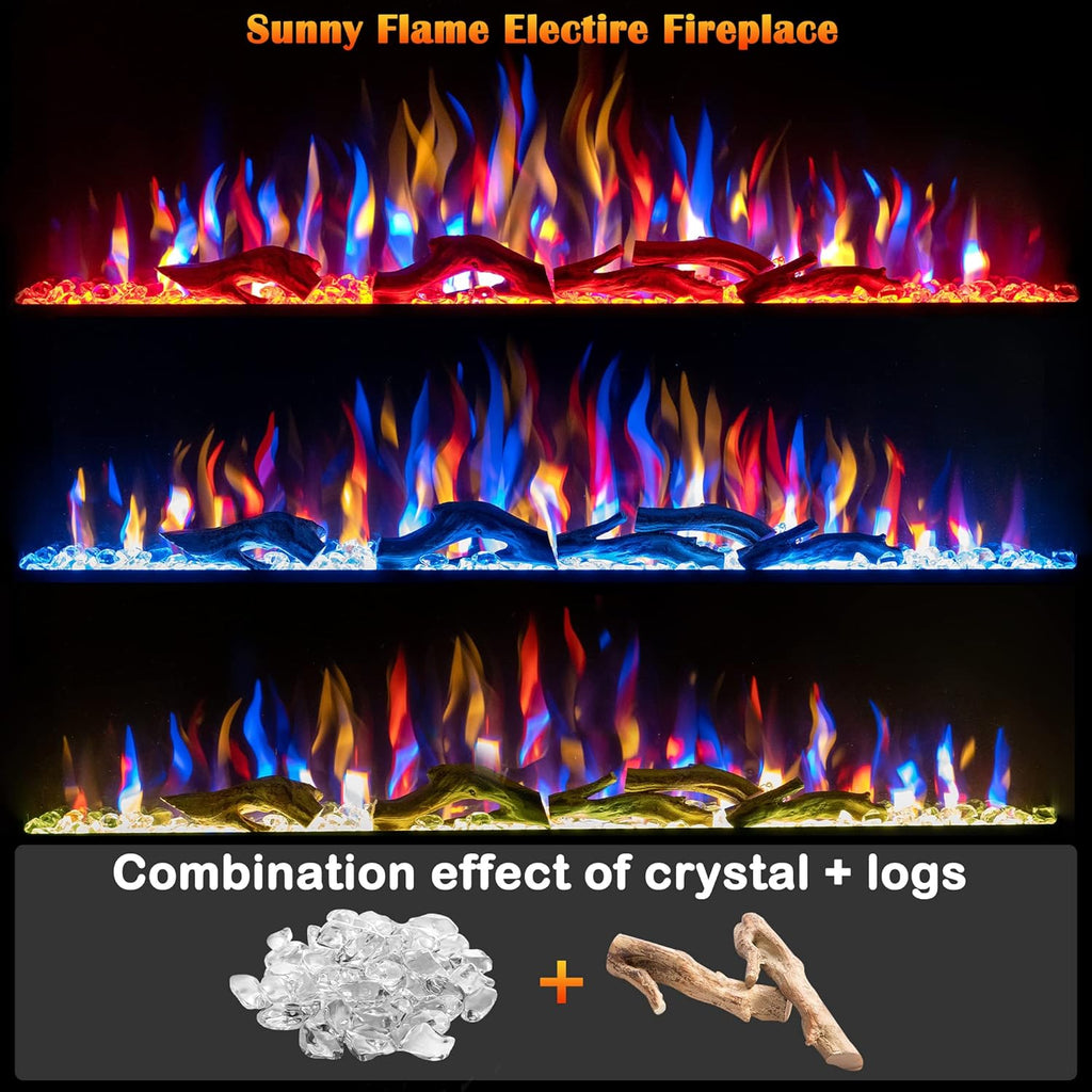 36 Inch Electric Fireplace Insert with Remote Control K3266