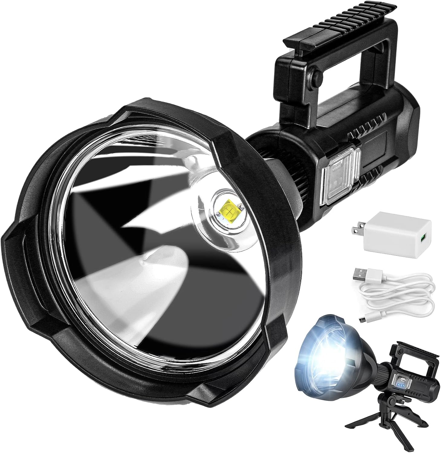 Rechargeable LED Handheld Flashlight Spotlight R40861