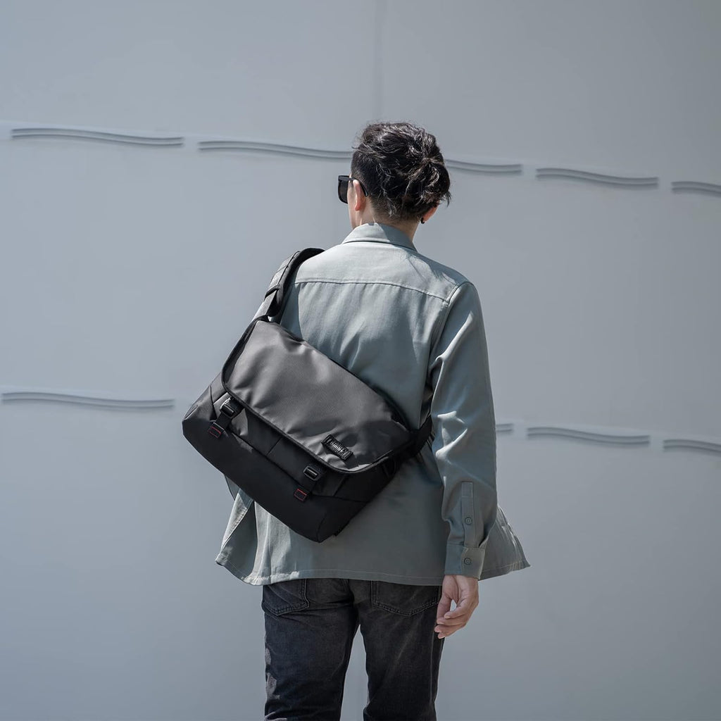 Laptop Messenger Bag, Water-resistant Fabric Shoulder Bag U3472