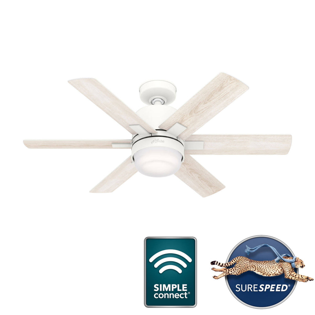 Matte White 44 inch LED Ceiling Fan W39334