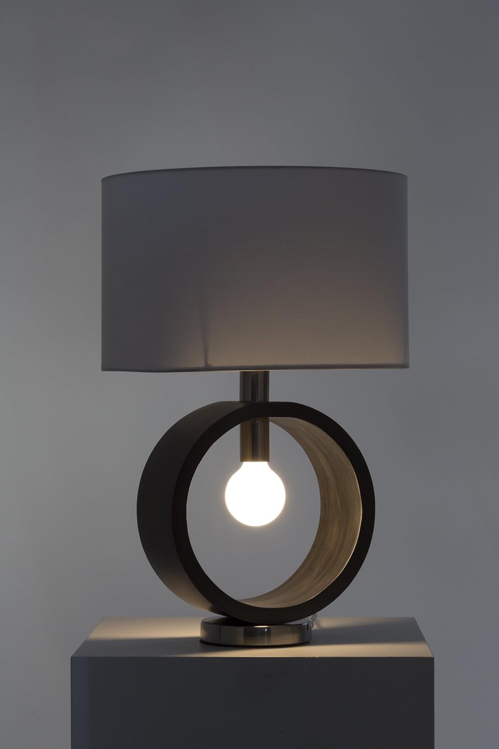 Charcoal Gray Ring Table Lamp Y869702
