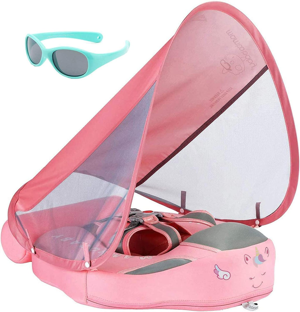 Non Inflatable Baby Float Swim Trainer with Canopy D84699