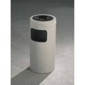 Satin Black 10 Gallon Ash/Trash Receptacle with Sand Cover L2555