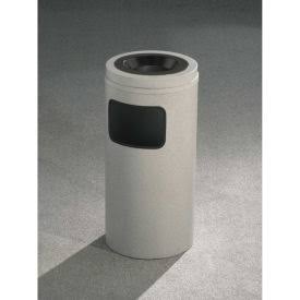 Satin Black 10 Gallon Ash/Trash Receptacle with Sand Cover L2555