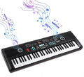 61 Keys Portable Electronic Digital Piano Keyboard with Built-In Speaker Microphone, Pack of 2 N575636