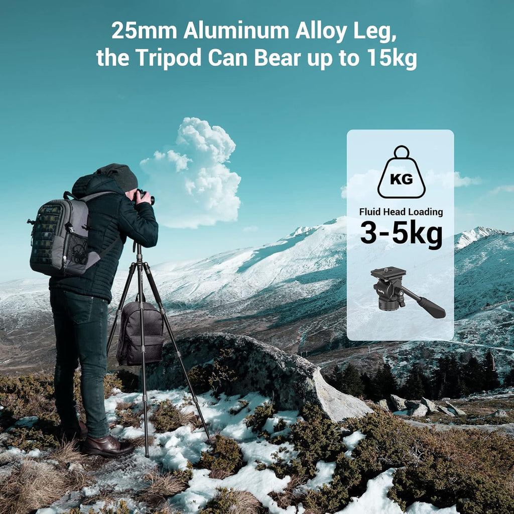 71" Aluminum Video Tripod with Fluid Head R627