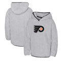 Heather Gray Teddy Fleece Pullover Hoodie X469