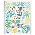 Sea Glass Textual Art Framed D765