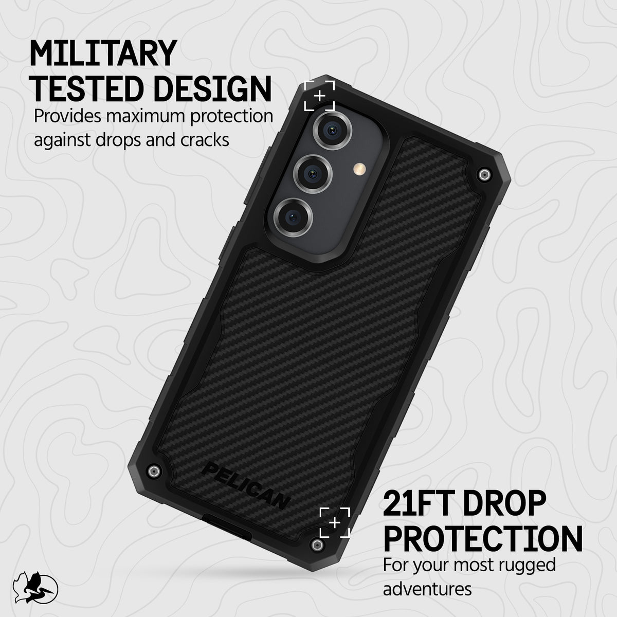 Carbon Samsung Galaxy S24 Case with Belt Clip Holster T991489