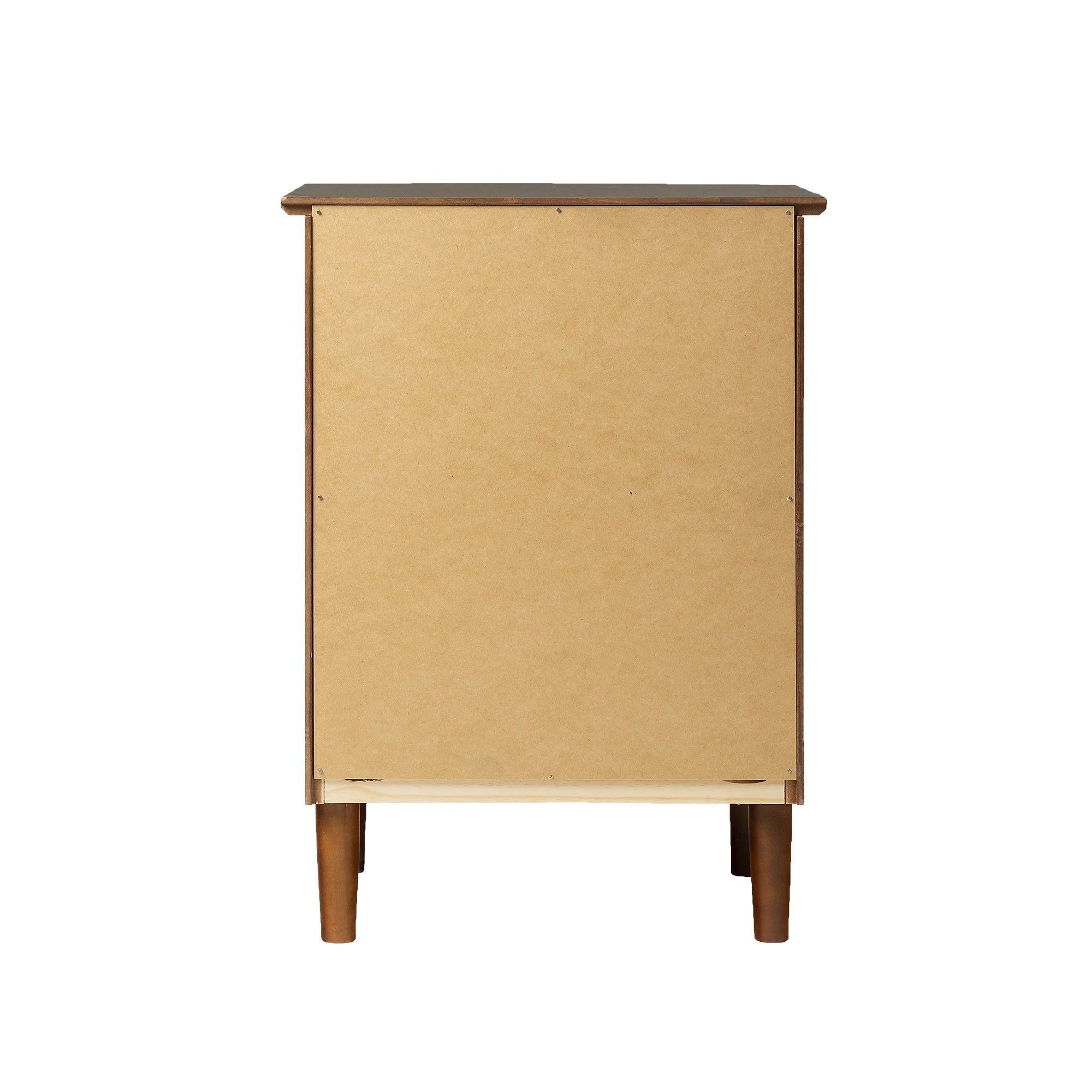 Walnut 3-Drawer Nightstand L8893