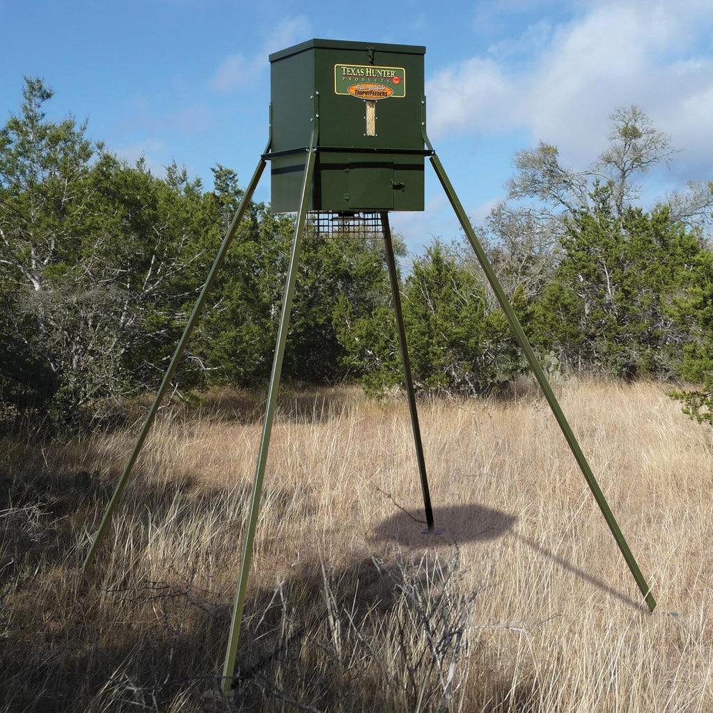 Deer Feeder with 8-Foot Heavy-Duty Extension Legs, 300 lb. Corn Capacity H781