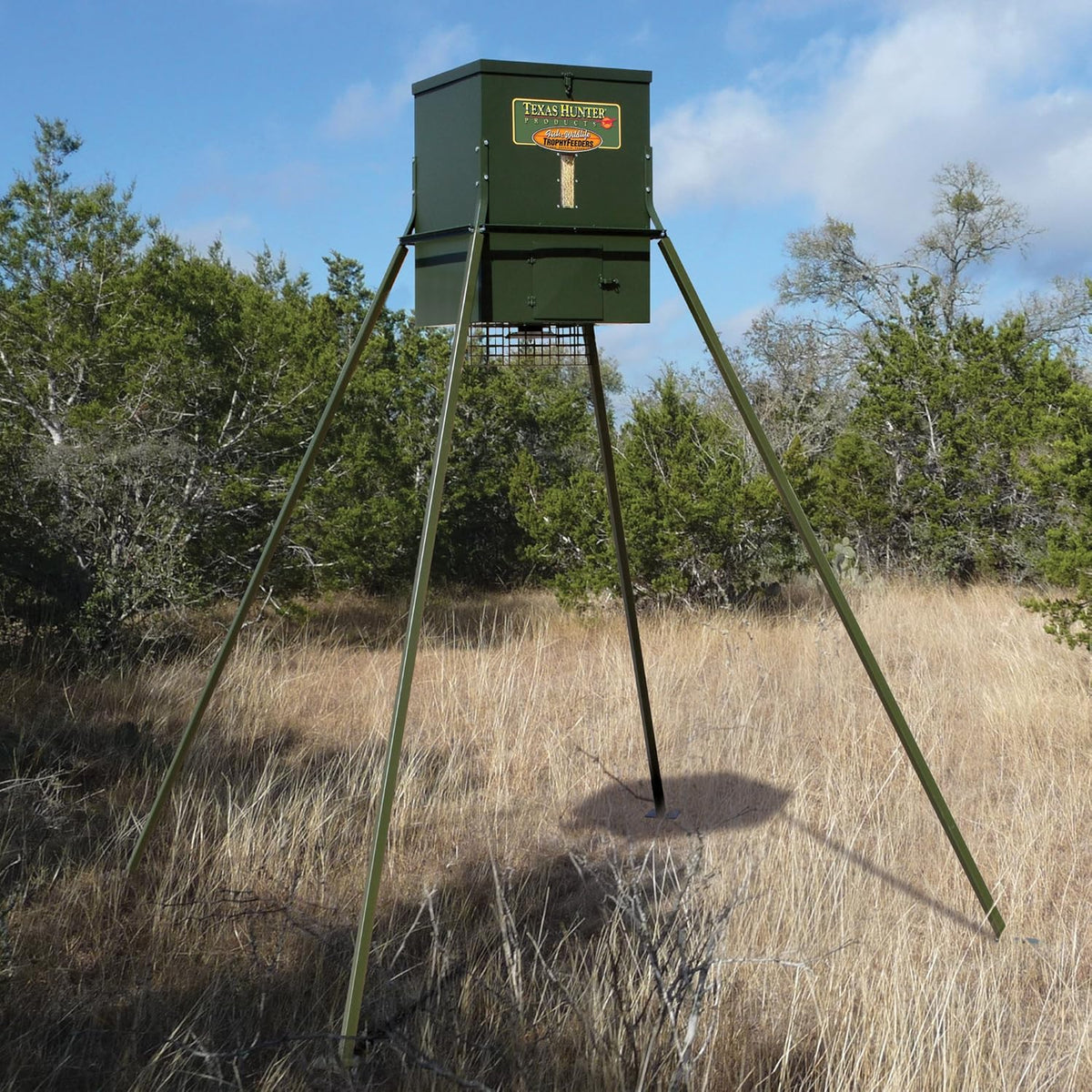 Deer Feeder with 8-Foot Heavy-Duty Extension Legs, 300 lb. Corn Capacity H781