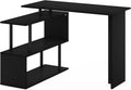 L-Shape Computer Desk with 3-Tier Shelves J747