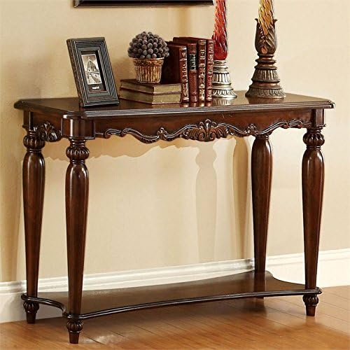 Cherry Wood 1-Shelf Console Table Y919