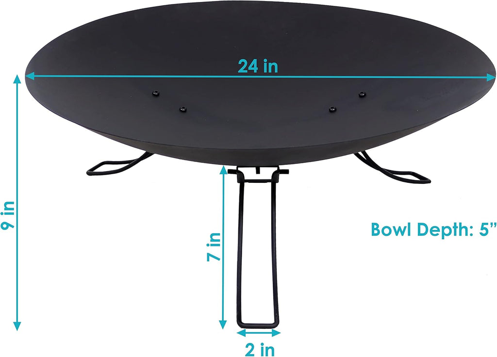 Portable Folding Wood-Burning Steel Fire Pit E6034