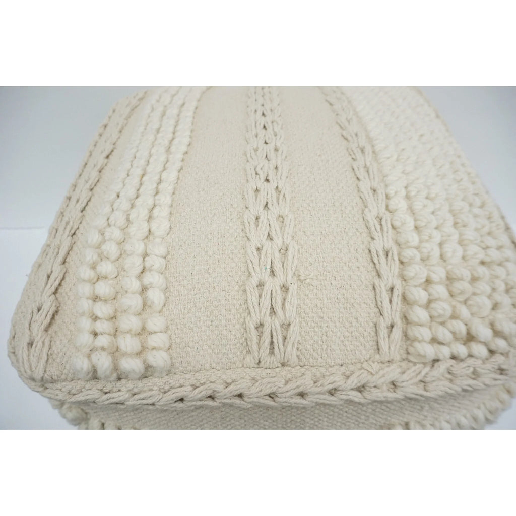 Wool Cotton Pouf O445012