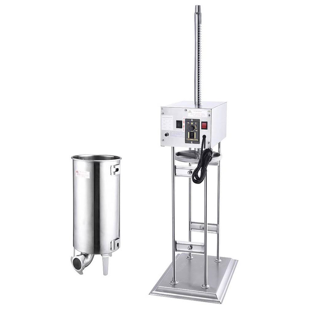 15L Electric Sausage Stuffer Vertical Stainless Steel Meat Filler with 4 Stuffing Tubes D925