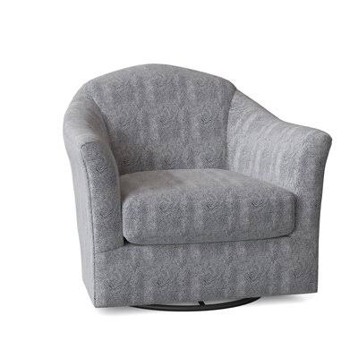 Navy Blue Swivel Barrel Chair C673
