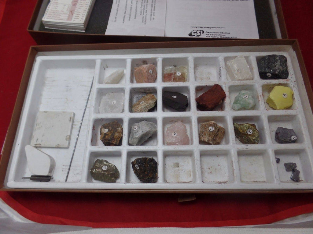 Set of 20 Rock Samples Mineral Identification Kit G673