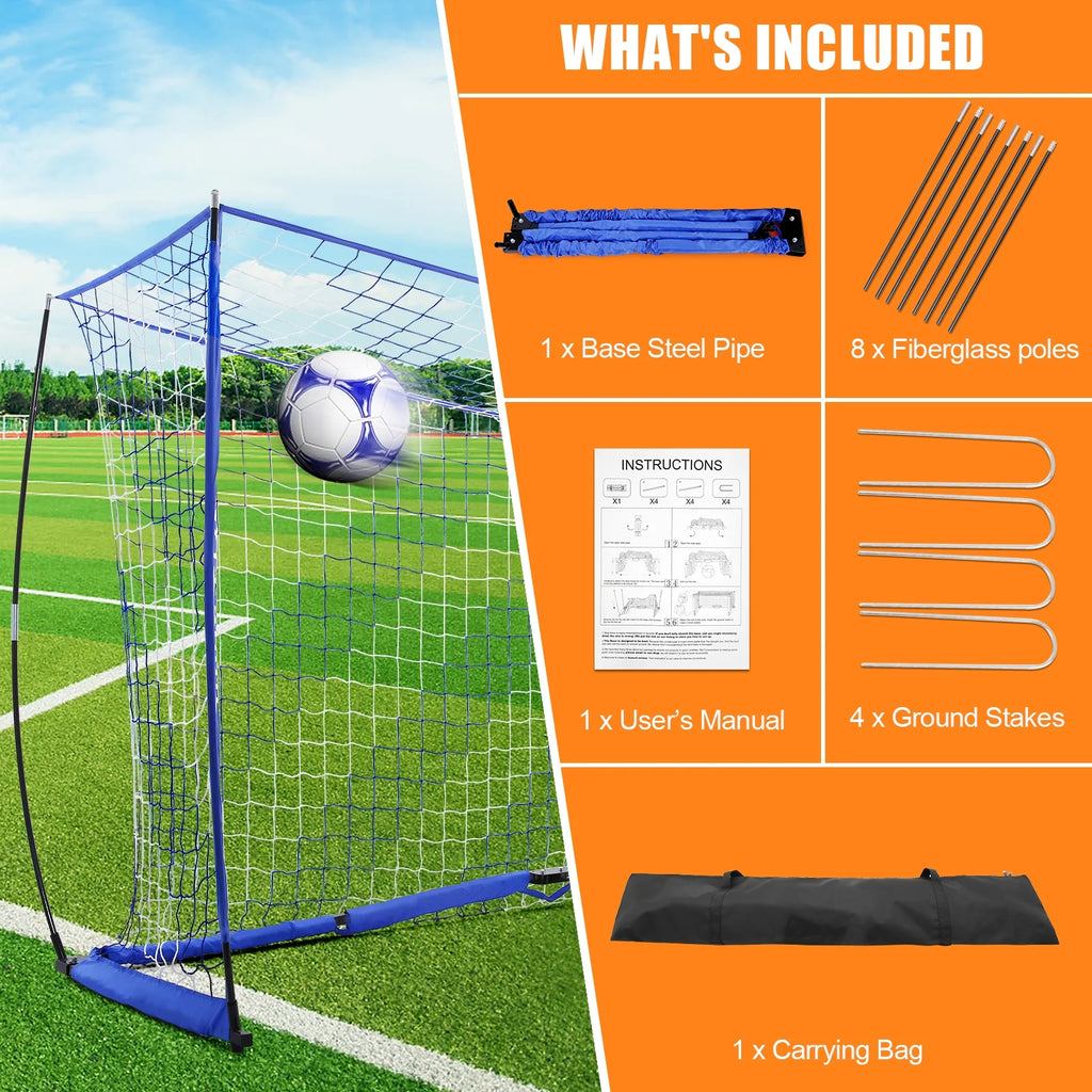 12 x 6 ft Portable Soccer Goal with Carry Bag P351987