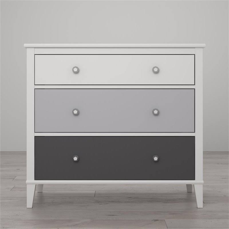 3 Piece Bedroom Set with Nightstand Bookcase and 3 Drawer Dresser X195176