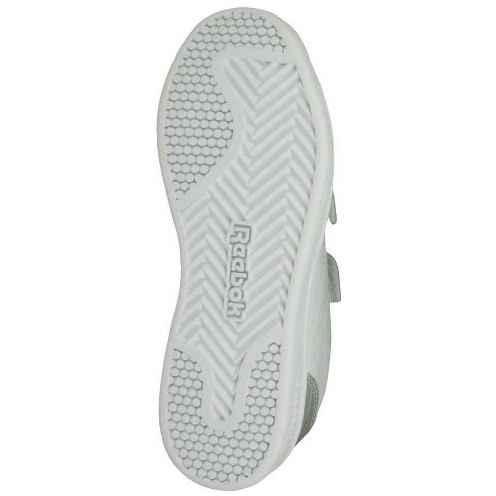 White Silver Velcro Casual Trainers Y7491