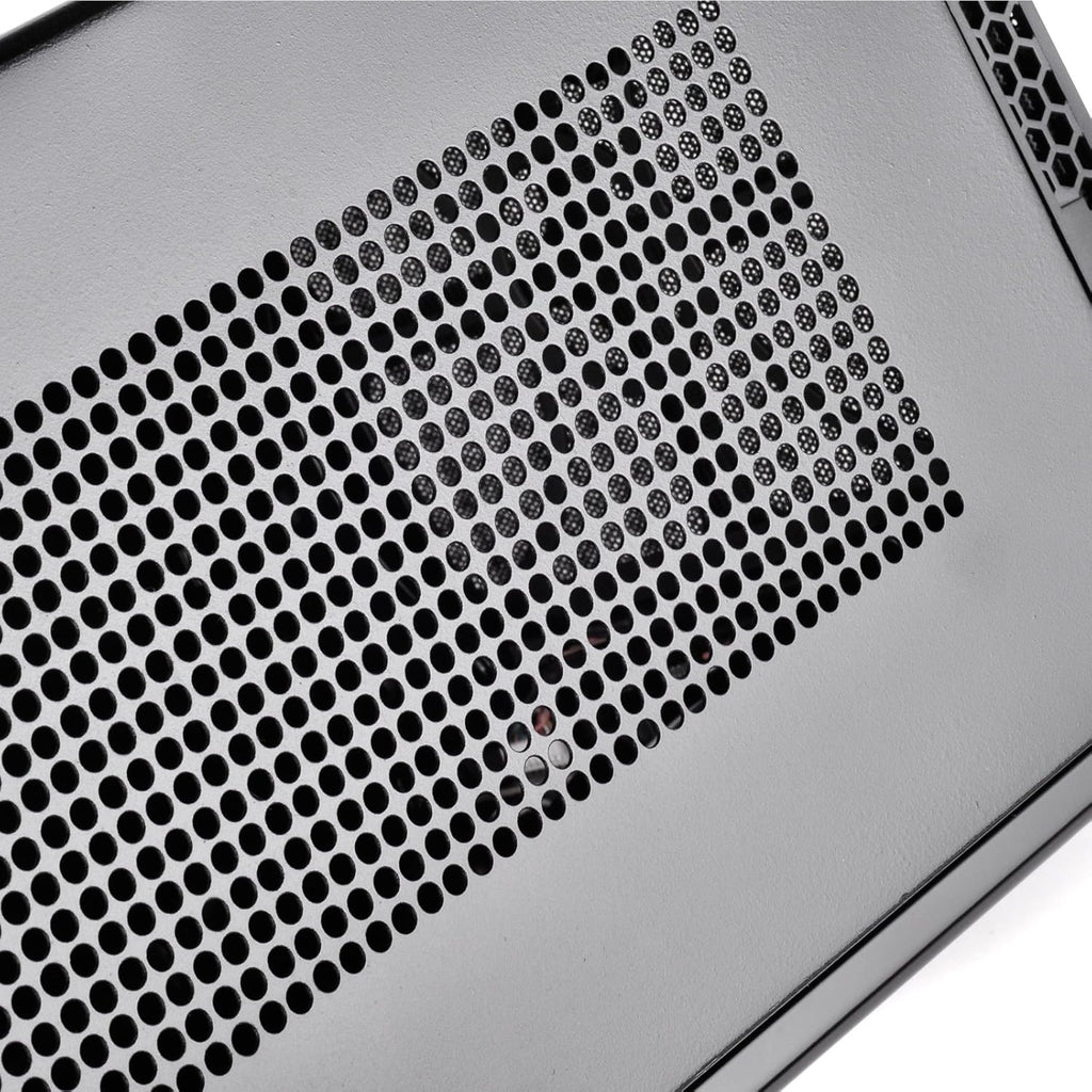 Black Ultra Compact Mini-ITX Computer Case with Mesh Front Panel P38004