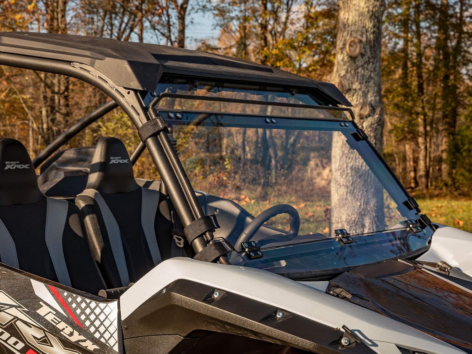 Scratch Resistant Flip Down Windshield, 1/4" Polycarbonate, Hard Coated D52640