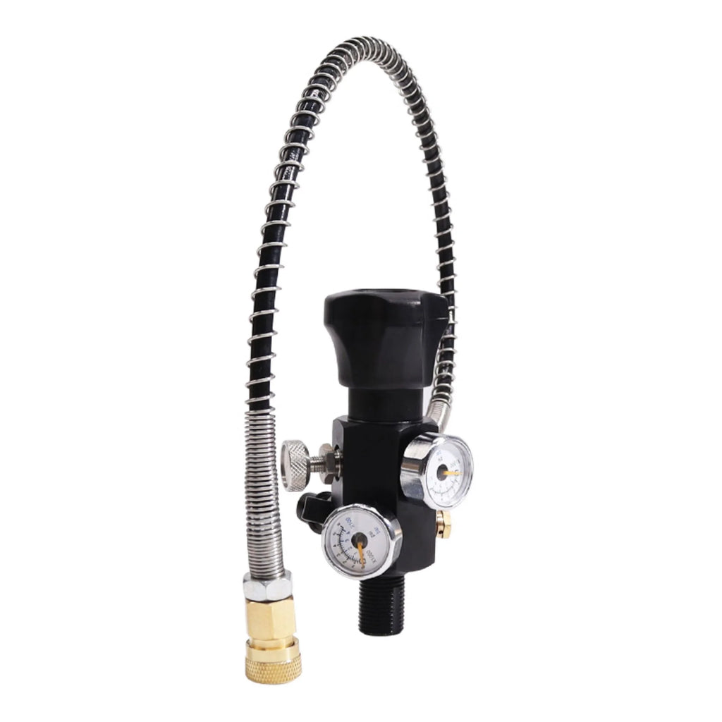 6.8L Carbon Fiber Paintball HPA Air Tank with Dual Gauge Valve T11210