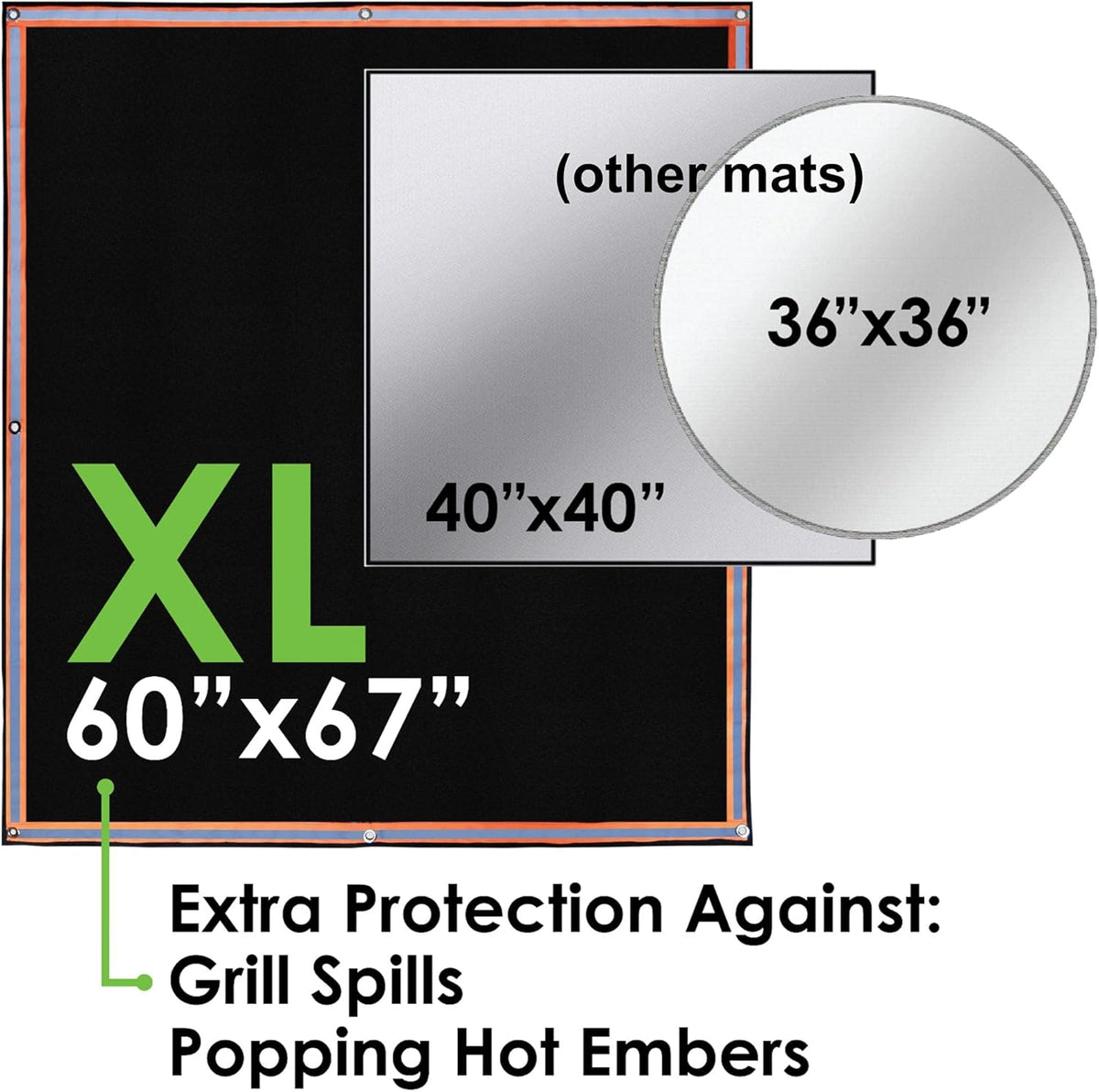 Fireproof 3 Layer Fire Pit Mat E7386
