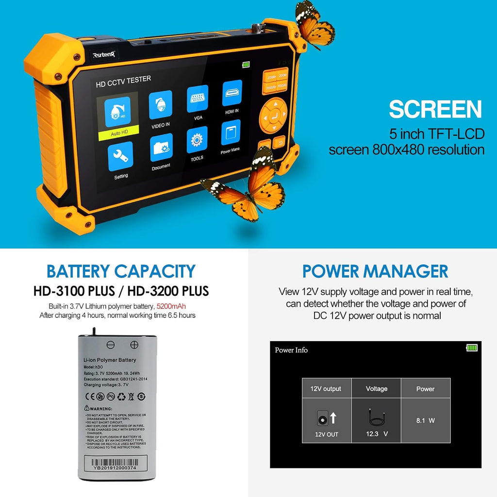 5 inch TFT-LCD CCTV Tester Monitor U28997