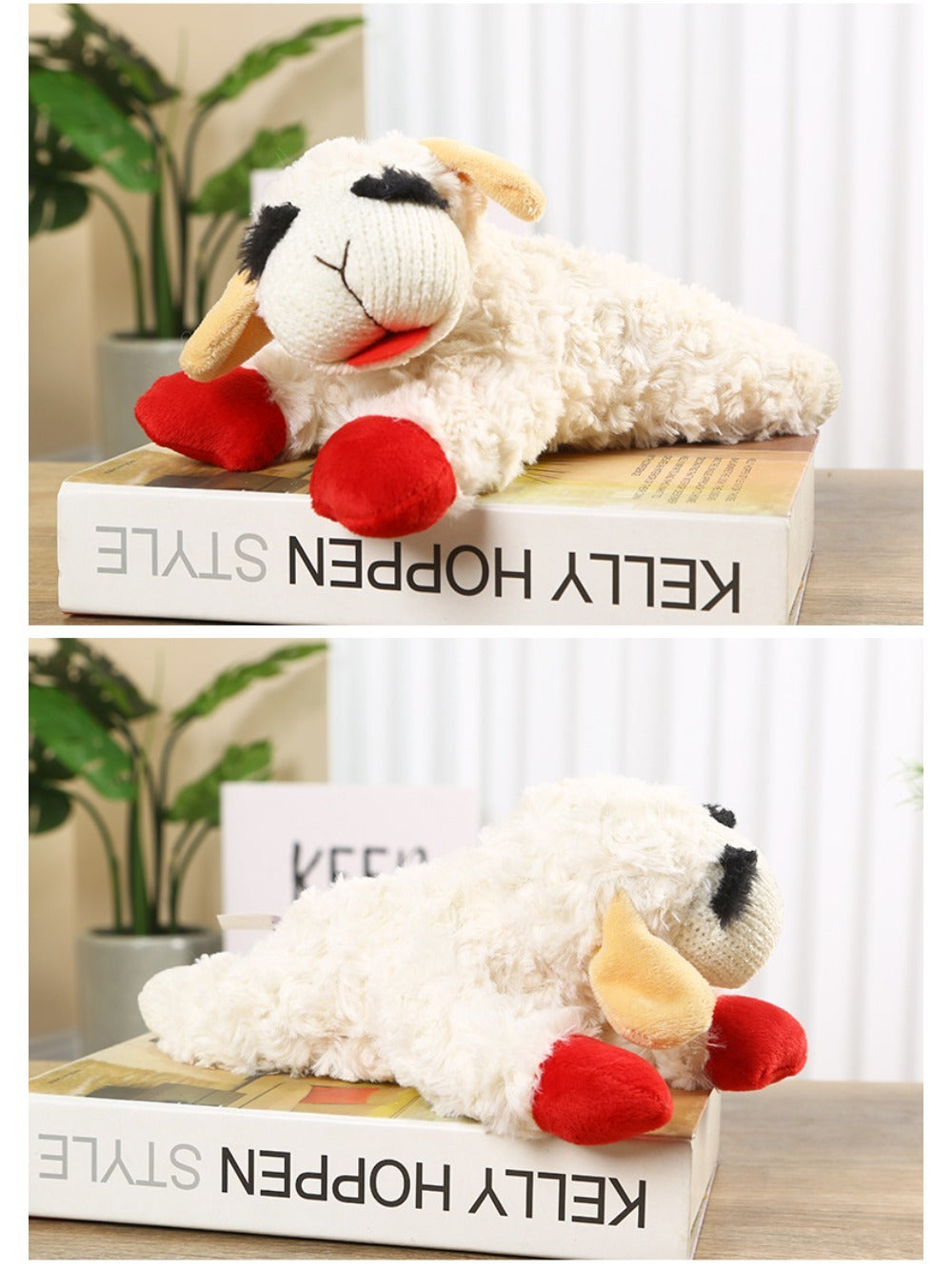 Plush Toy Lambchop Dog Toy for Small Dog Breeds I8238