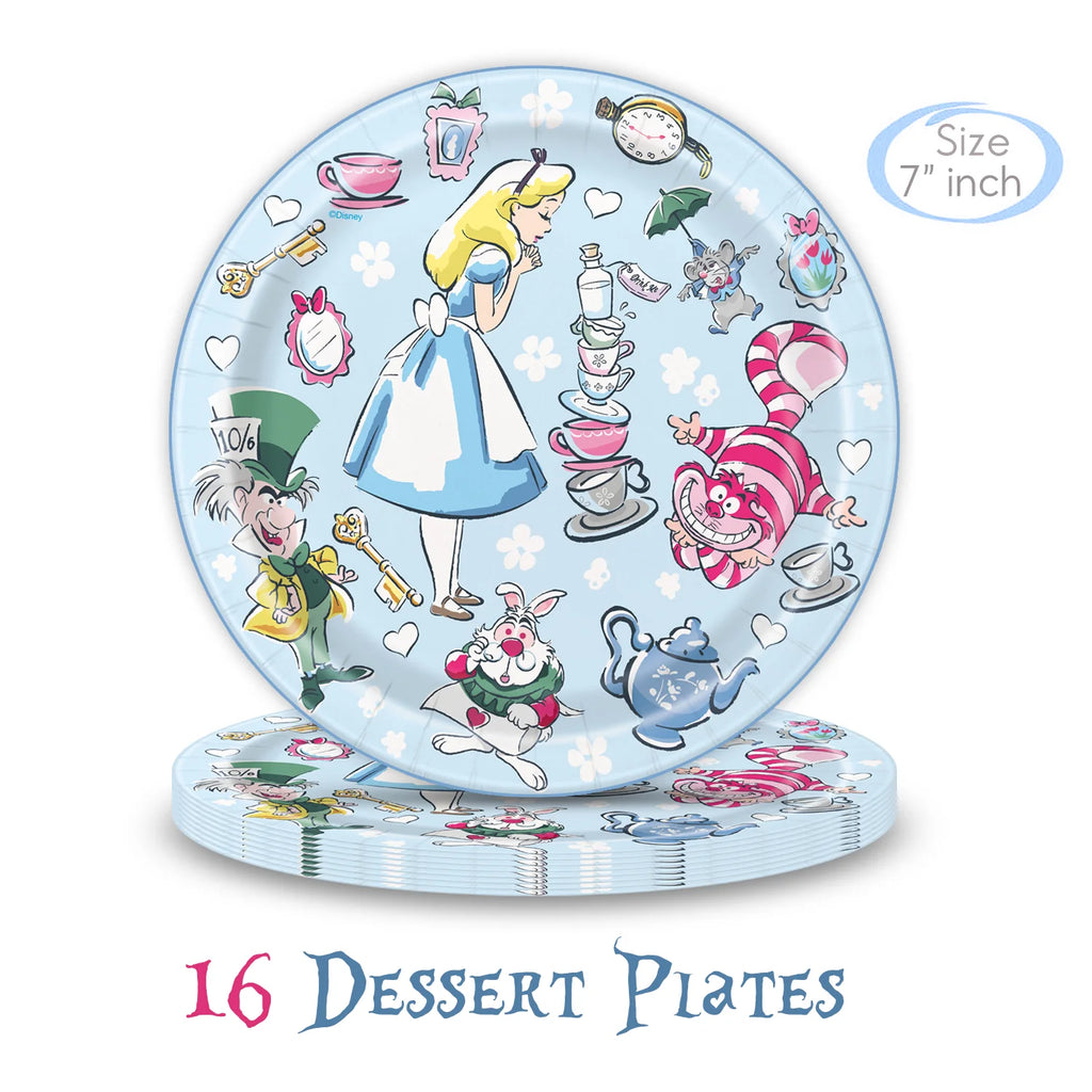 Large Paper Plates, Dessert Plates, Napkins & Table cover Birthday Tableware Set Q265951
