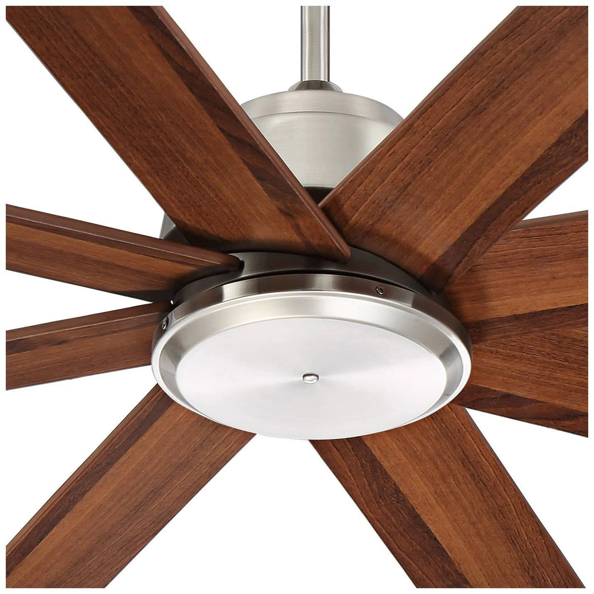 Brushed Nickel Walnut Blades Ceiling Fan with Remote V1897