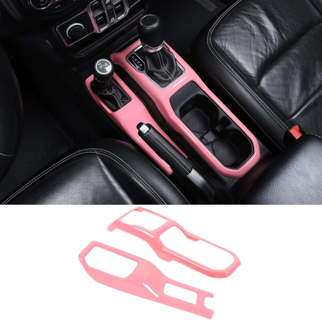 Carbon Fiber Gear Shift Panel Cover for Jeep Wrangler JL Pack of 2 N72721