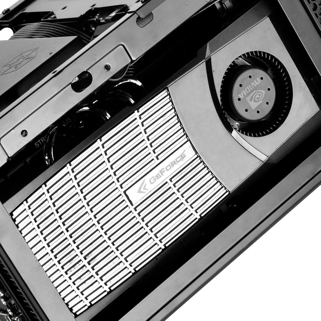 Black Ultra Compact Mini-ITX Computer Case with Mesh Front Panel P38004