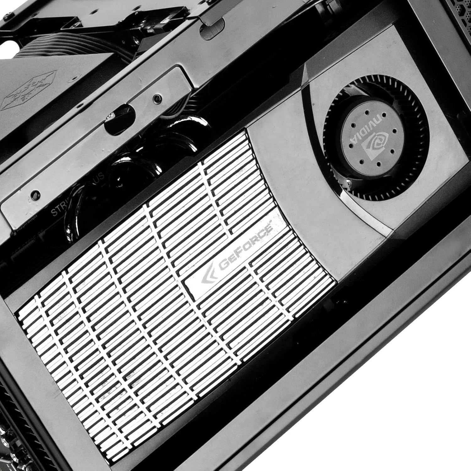 Black Ultra Compact Mini-ITX Computer Case with Mesh Front Panel P38004